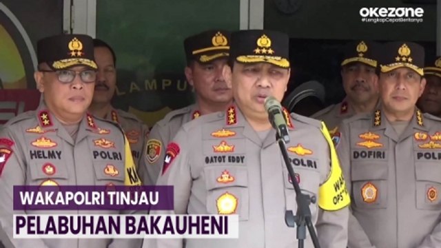 Pastikan Pemudik Aman, Wakapolri Tinjau Pelabuhan Bakauheni