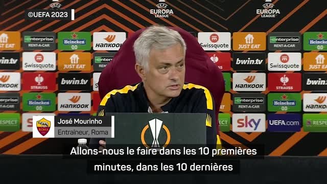 Roma - Mourinho : J'ai confiance en mes joueurs et en mon stade