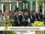 Conmemoran 213 años del 19 de Abril en la Capilla Santa Rosa de Lima en Caracas
