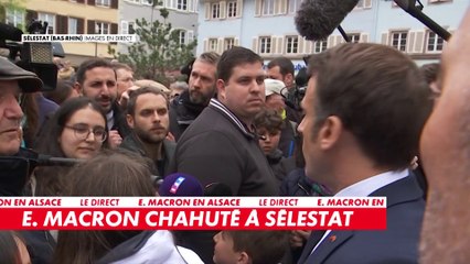 «Ce que vous faites est délétère pour le pays», le bain de foule mouvementé d’Emmanuel Macron en Alsace