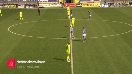 Highlights from German Frauen Bundesliga Hoffenheim vs SGS Essen Ata womens football