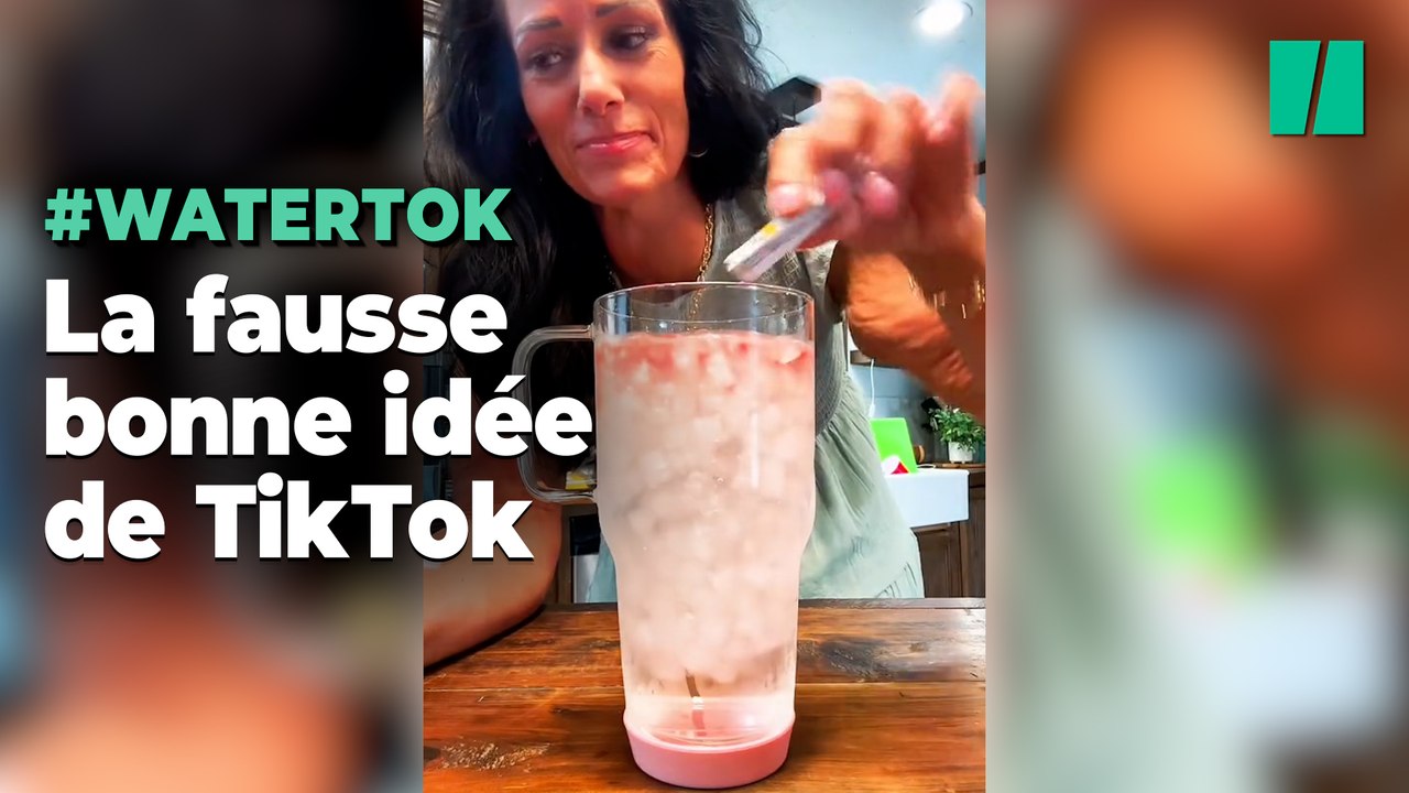 Pour vous faire boire de l’eau, ces utilisateurs de TikTok ont une fausse bonne idée