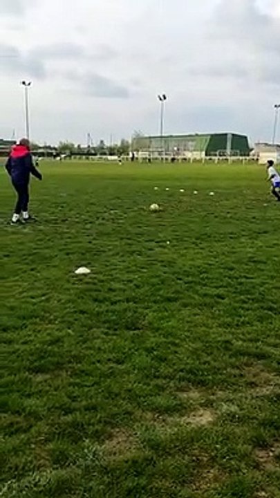 Entrainement des U12, atelier puissance et vivacité