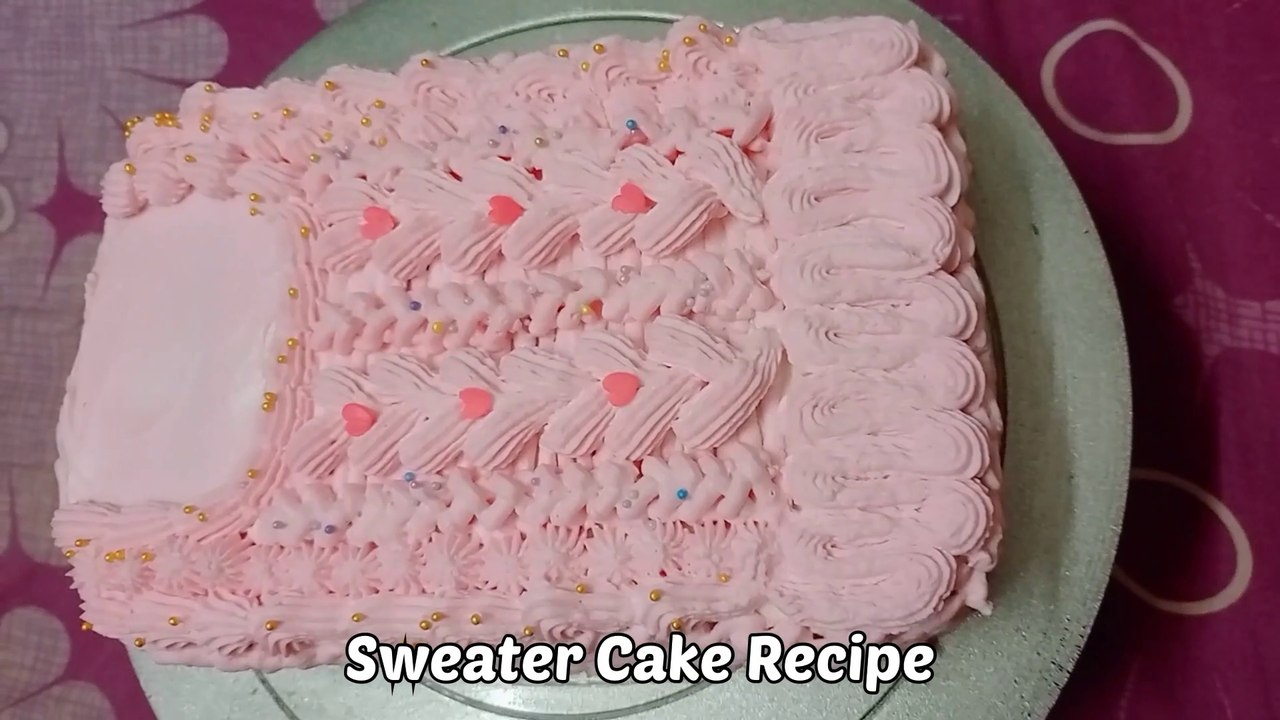How To Make Hand Knitted Sweater Cake | Cake For Mothers | GrandMothers | स्वेटर केक कैसे बनाये |
