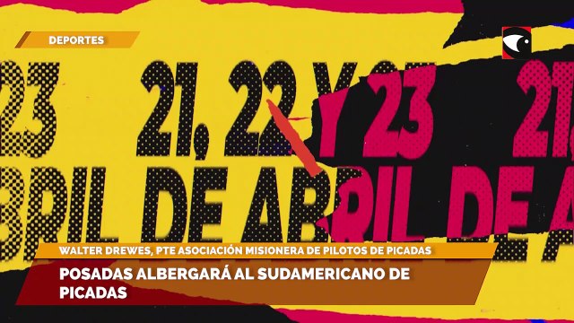 Posadas albergará al sudamericana de picadas