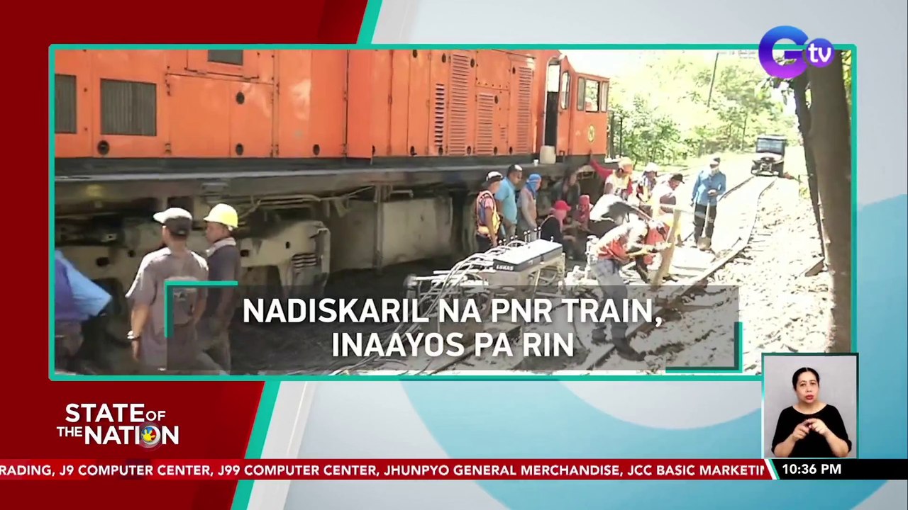 Nadiskaril na PNR train, inaayos pa rin | SONA