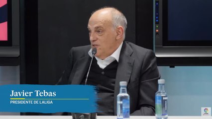 Tebas: "Laporta no ha aclarado nada, es 'inentendible' tantos años pagando a Negreira"