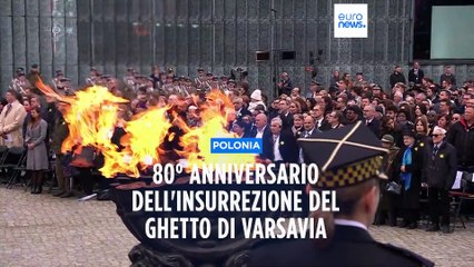 Varsavia ricorda i suoi eroi 80 anni dopo la rivolta del ghetto