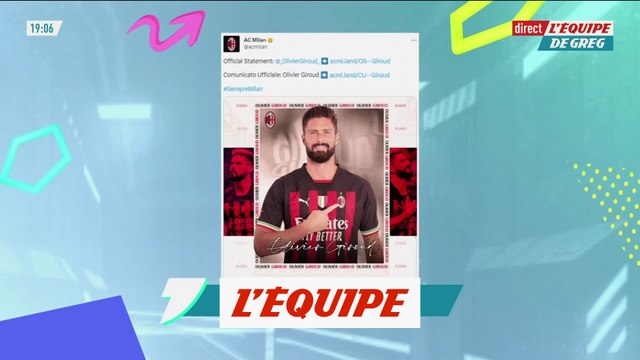 Olivier Giroud prolonge son contrat à l'AC Milan - Foot - ITA