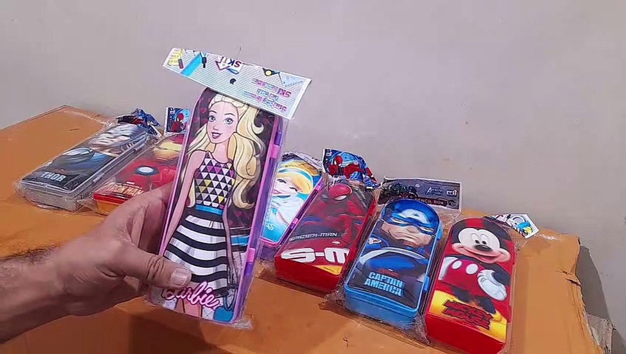 Unboxing and Review of SKI 3D Cartoon Printed Crysta Pencil Box for School Kids