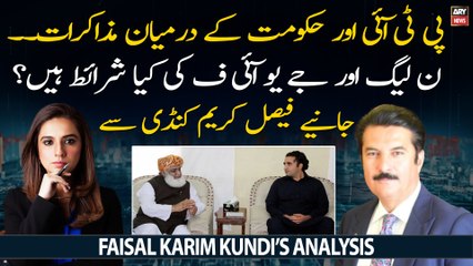 What are the conditions of PML-N and JUIF for negotiations with PTI?