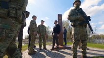 Zelenski visita la frontera con Bielorrusia y Polonia