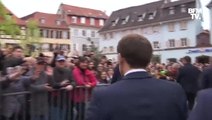 Emmanuel Macron heckled and greeted with loud boos during Alsace visit