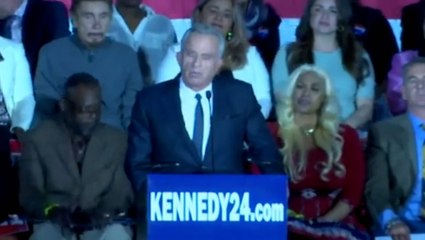 Watch moment anti-vaccine activist Robert F Kennedy Jr launches presidential campaign