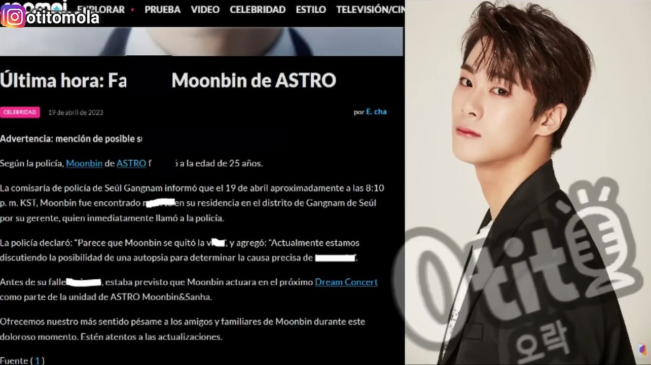 OFICIAL! MOONBIN DE ASTRO SE QUITO LA VIDA A SUS 25 AÑOS! SEGÚN LA POLICIA! NOTICIA EN DESARROLLO!