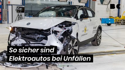 So sicher sind Elektroautos bei Unfällen