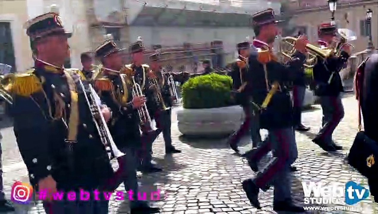 La Polizia di Stato Schieramento a Piazza del Quirinale #webtvstudios