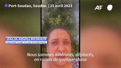 Soudan : "Nous payons un fort prix", témoigne une évacuée soudanaise