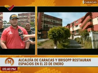 Gobierno Nacional restaura espacios en el 23 de Enero