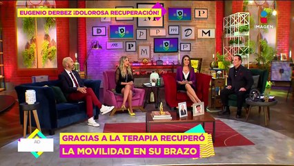 Eugenio Derbez se recupera después de haberse destrozado el hombro en 17 partes