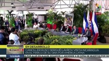 Serguéi Lavrov recalcó el apoyo de Nicaragua para afianzar lazos en la región