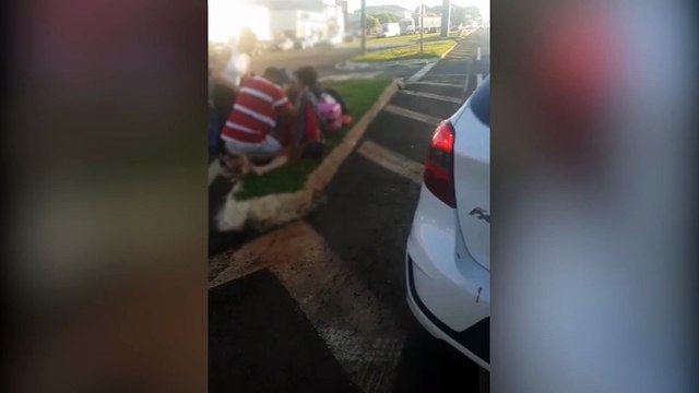 Imagens feitas por internauta mostram vítimas logo após acidente na BR-277 em Santa Tereza