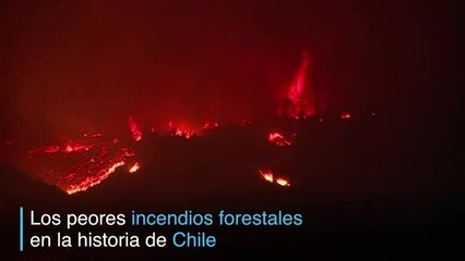 Los estragos que dejaron los incendios en Chile aún están 'a fuego vivo'