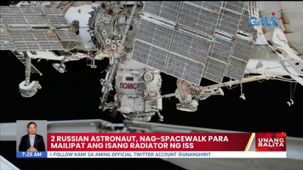 2 Russian Astronaut, nag-spacewalk para mailipat ang isang radiator ng ISS | UB