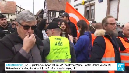 Francia: en Alsacia recibieron al presidente Macron con abucheos y pedidos de dimisión