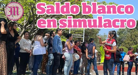 Con éxito simulacro nacional 2023 en Morelos