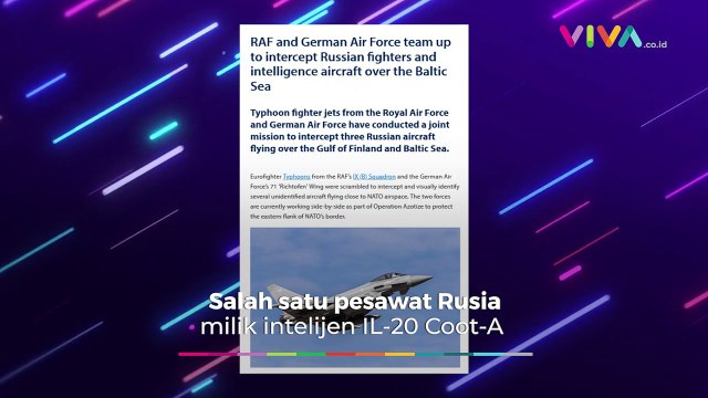Rombongan Pesawat Rusia Dicegat Jet NATO di Laut Baltik