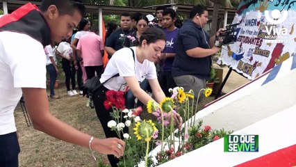 Comunidad universitaria rinde homenaje al héroe del 6%, Roberto González
