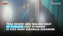 Tega Bener! Aksi Maling Sikat HP Pemudik saat Istirahat di Kios Buah Sukaraja Sukabumi