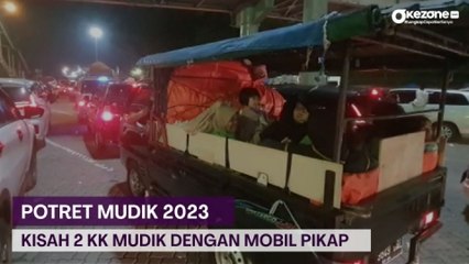 Demi Lebaran di Padang, 2 KK Mudik ke Sumbar dengan Pikap
