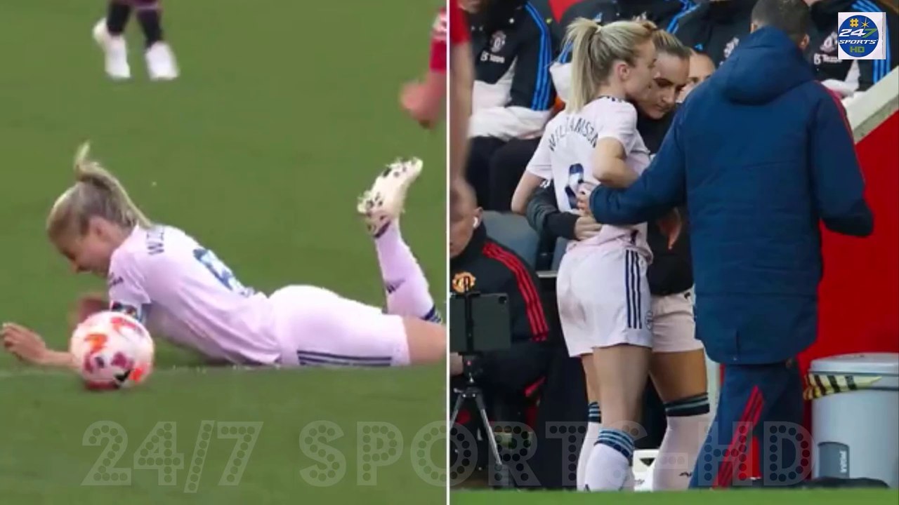The England star struck on the stroke of half-time to give Man Utd the lead, half an hour after her Lionesses team-mate and captain Leah Williamson limped off with a knee injury - less than 100 days before the World Cup