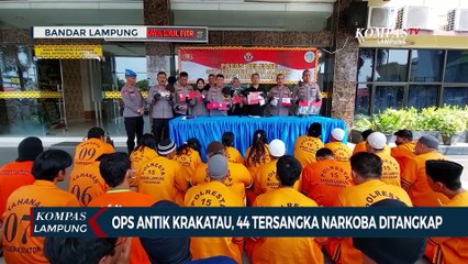 Dua Pekan Ops Antik Krakatau di Lampung, 44 Tersangka Narkoba Diamankan Polisi!