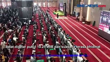 Gelar Salat Gerhana Matahari, Suasana Khidmat Terasa di Masjid Istiqlal