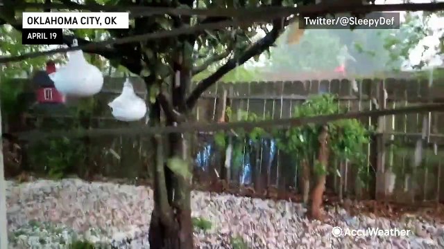 Hail pummels communities from the Upper Midwest to the Plains