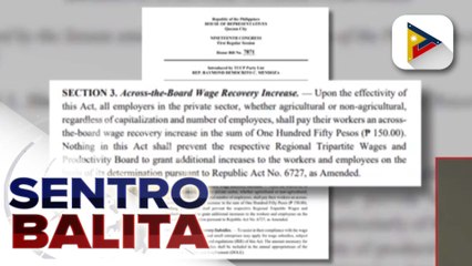 Bagong wage hike bill, inihain sa Kamara