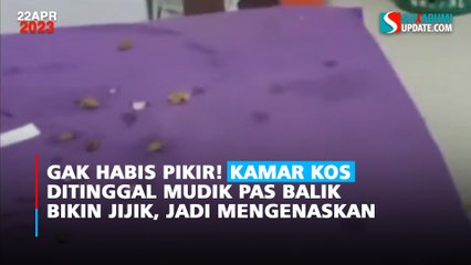 Gak Habis Pikir! Kamar Kos Ditinggal Mudik Pas Balik Bikin Jijik, Jadi Mengenaskan