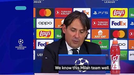 Inzaghi wants Juventus focus, not Milan derby UCL semi