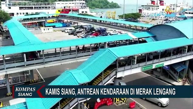 Sempat Terjadi Antrean Kendaraan, Dermaga Reguler Pelabuhan Merak Kembali Lengang | 20 April 2023