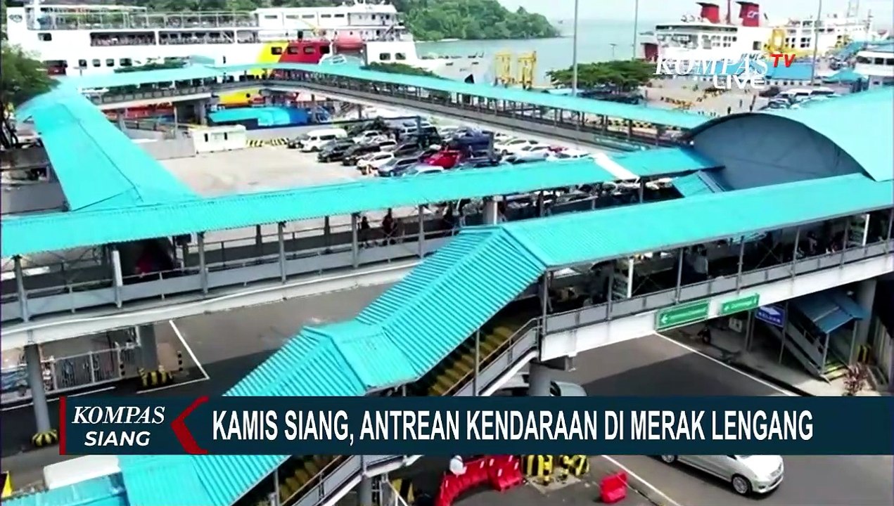 Sempat Terjadi Antrean Kendaraan, Dermaga Reguler Pelabuhan Merak Kembali Lengang | 20 April 2023