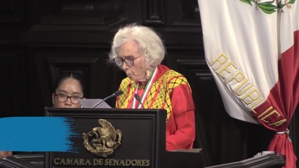 Senado mexicano da medalla Belisario Domínguez a Elena Poniatowska