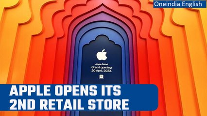 Télécharger la video: Apple opens its 2nd retail store in India, Tim Cook opens gates of Delhi store | Oneindia News