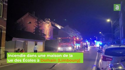 Incendie dans une maison de la rue des Écoles à Dolhain (Limbourg)