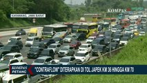 Ruas Tol Jakarta-Cikampek Km 47 Padat, Sistem Contraflow Diberlakukan | 20 April 2023