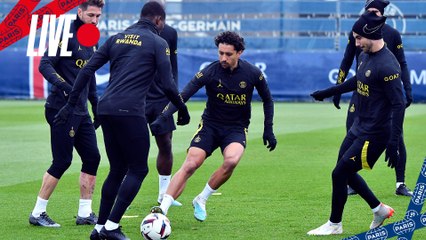 Replay : 15 minutes d'entraînement avant Angers SCO - Paris Saint-Germain