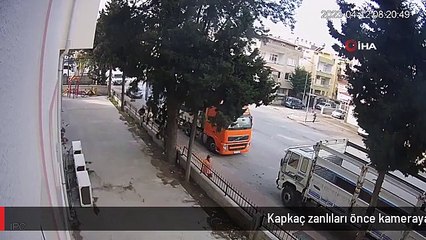 Kapkaç zanlıları önce kameraya, sonra polise yakalandı
