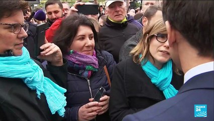 French Pension reform: Macron booed by angry crowd after signing bill into law